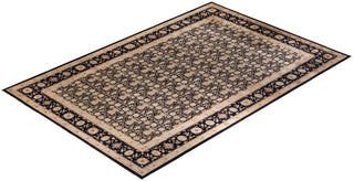 Contemporary Eclectic Black Wool Area Rug 11' 10" x 18' 2" - Solo Rugs