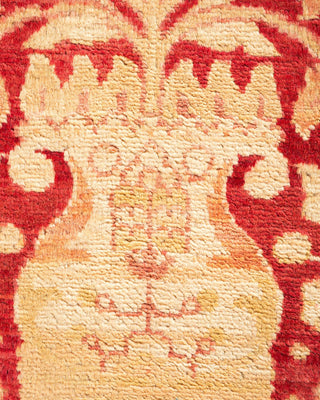 Contemporary Eclectic Red Wool Area Rug 9' 1" x 15' 4" - Solo Rugs