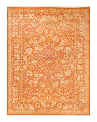 Contemporary Eclectic Brown Wool Area Rug 7' 10" x 10' 3" - Solo Rugs
