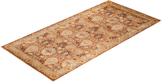 Contemporary Eclectic Brown Wool Area Rug 6' 0" x 12' 2" - Solo Rugs
