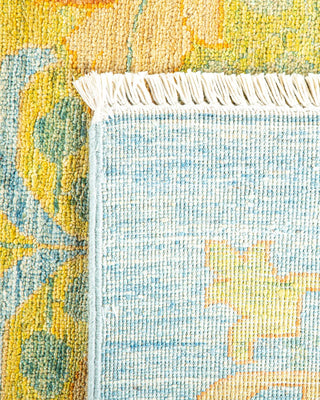 Contemporary Arts & Crafts Light Blue Wool Area Rug 9' 8" x 13' 8" - Solo Rugs