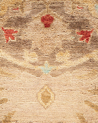 Contemporary Eclectic Brown Wool Area Rug 8' 1" x 10' 1" - Solo Rugs