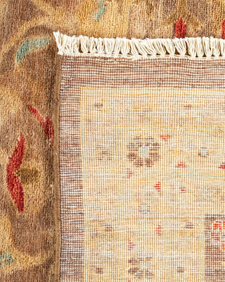 Contemporary Eclectic Brown Wool Area Rug 8' 1" x 10' 1" - Solo Rugs