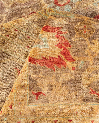 Contemporary Eclectic Brown Wool Area Rug 8' 1" x 10' 1" - Solo Rugs