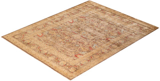 Contemporary Eclectic Brown Wool Area Rug 8' 1" x 10' 1" - Solo Rugs