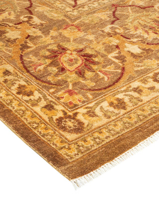 Contemporary Eclectic Yellow Wool Area Rug 7' 10" x 10' 1" - Solo Rugs