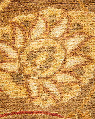 Contemporary Eclectic Yellow Wool Area Rug 7' 10" x 10' 1" - Solo Rugs