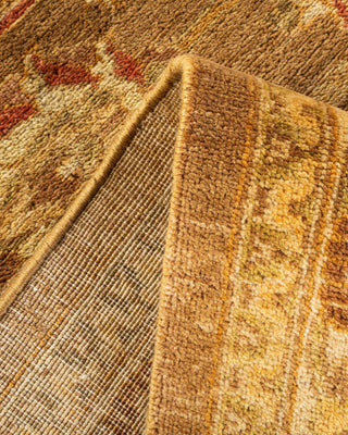 Contemporary Eclectic Yellow Wool Area Rug 7' 10" x 10' 1" - Solo Rugs