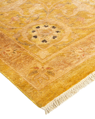 Contemporary Eclectic Green Wool Area Rug 9' 1" x 12' 2" - Solo Rugs