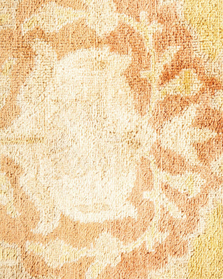 Contemporary Eclectic Green Wool Area Rug 9' 1" x 12' 2" - Solo Rugs