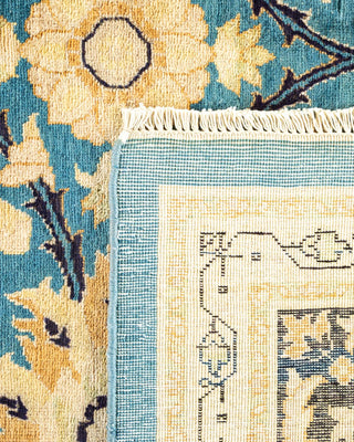 Contemporary Eclectic Light Blue Wool Area Rug 7' 10" x 10' 0" - Solo Rugs