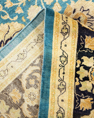 Contemporary Eclectic Light Blue Wool Area Rug 7' 10" x 10' 0" - Solo Rugs