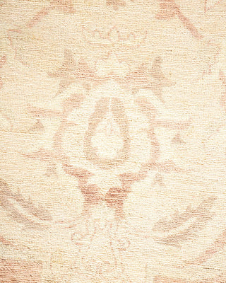 Contemporary Eclectic Ivory Wool Area Rug 8' 1" x 9' 10" - Solo Rugs