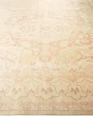 Contemporary Eclectic Ivory Wool Area Rug 8' 1" x 9' 10" - Solo Rugs
