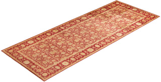 Contemporary Eclectic Red Wool Runner 6' 0" x 15' 10" - Solo Rugs