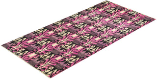 Contemporary Modern Ivory Wool Area Rug 6' 0" x 12' 1" - Solo Rugs
