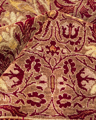 Contemporary Eclectic Brown Wool Area Rug 8' 10" x 11' 10" - Solo Rugs