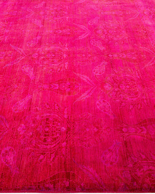 Contemporary Fine Vibrance Purple Wool Area Rug 6' 1" x 8' 7" - Solo Rugs