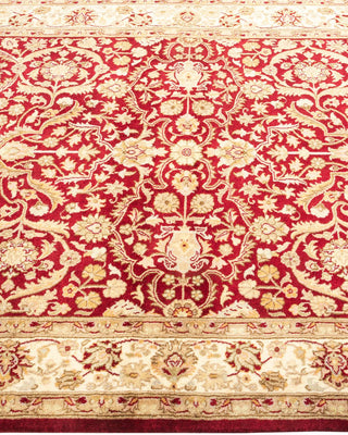 Traditional Mogul Red Wool Area Rug 3' 10" x 6' 2" - Solo Rugs