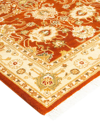 Traditional Mogul Orange Wool Runner 2' 7" x 4' 7" - Solo Rugs