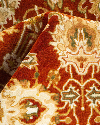 Traditional Mogul Orange Wool Runner 2' 7" x 4' 7" - Solo Rugs