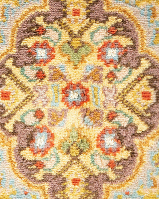 Traditional Mogul Pink Wool Area Rug 5' 8" x 8' 0" - Solo Rugs