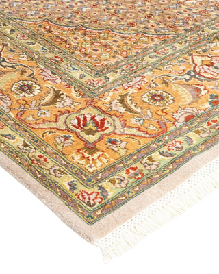 Traditional Mogul Ivory Wool Area Rug 8' 1" x 10' 8" - Solo Rugs