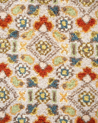 Traditional Mogul Ivory Wool Area Rug 8' 1" x 10' 8" - Solo Rugs