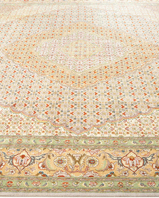 Traditional Mogul Ivory Wool Area Rug 8' 1" x 10' 8" - Solo Rugs