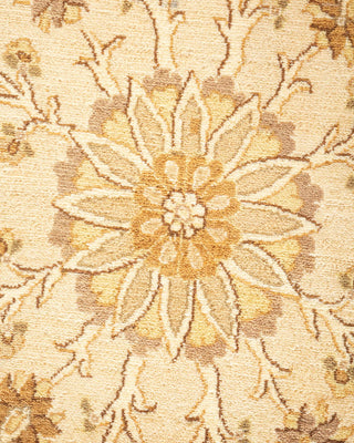 Traditional Mogul Ivory Wool Area Rug 9' 2" x 12' 4" - Solo Rugs