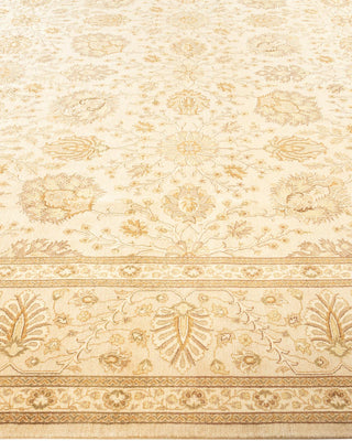Traditional Mogul Ivory Wool Area Rug 9' 2" x 12' 4" - Solo Rugs