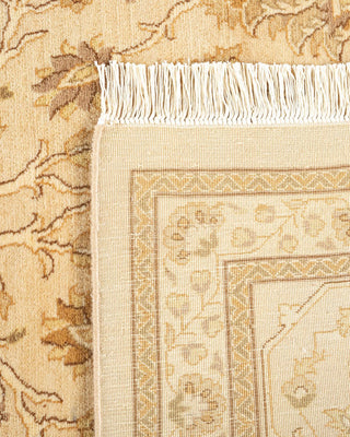 Traditional Mogul Ivory Wool Area Rug 9' 2" x 12' 4" - Solo Rugs