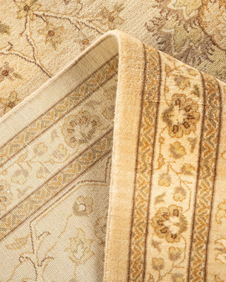 Traditional Mogul Ivory Wool Area Rug 9' 2" x 12' 4" - Solo Rugs