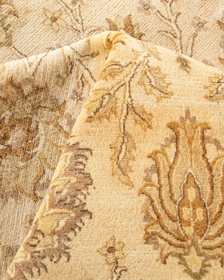 Traditional Mogul Ivory Wool Area Rug 9' 2" x 12' 4" - Solo Rugs