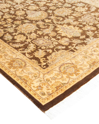 Traditional Mogul Brown Wool Area Rug 3' 1" x 5' 3" - Solo Rugs