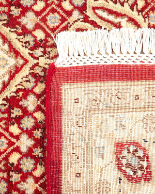 Traditional Mogul Red Wool Area Rug 4' 7" x 7' 2" - Solo Rugs