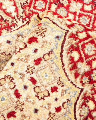 Traditional Mogul Red Wool Area Rug 4' 7" x 7' 2" - Solo Rugs