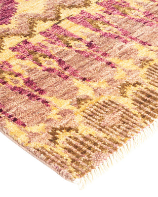 Contemporary Modern Purple Wool Area Rug 6' 2" x 9' 10" - Solo Rugs