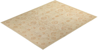 Traditional Mogul Ivory Wool Area Rug 8' 1" x 10' 2" - Solo Rugs