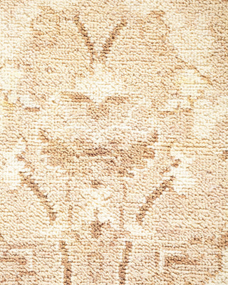 Traditional Mogul Ivory Wool Square Area Rug 6' 0" x 6' 1" - Solo Rugs