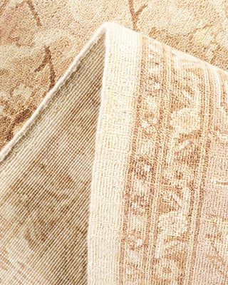 Traditional Mogul Ivory Wool Square Area Rug 6' 0" x 6' 1" - Solo Rugs