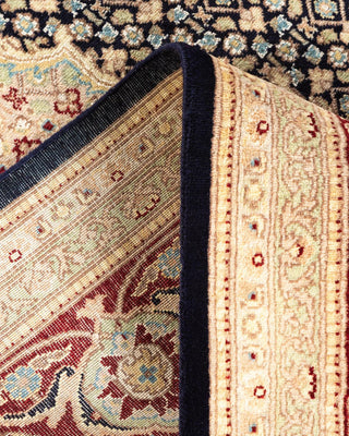 Traditional Mogul Blue Wool Area Rug 9' 1" x 12' 5" - Solo Rugs