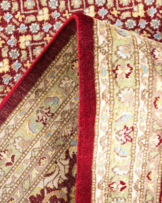 Traditional Mogul Red Wool Area Rug 7' 10" x 10' 1" - Solo Rugs