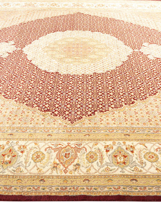 Traditional Mogul Red Wool Area Rug 8' 3" x 10' 2" - Solo Rugs