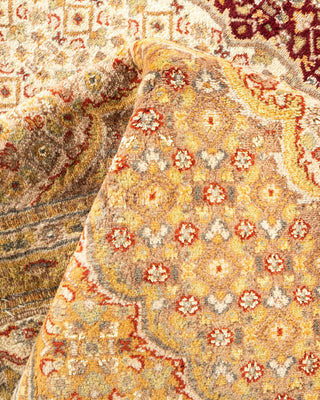 Traditional Mogul Red Wool Area Rug 8' 3" x 10' 2" - Solo Rugs