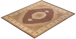 Traditional Mogul Red Wool Area Rug 8' 3" x 10' 2" - Solo Rugs