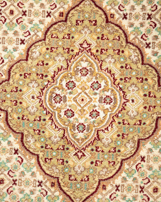 Traditional Mogul Red Wool Area Rug 6' 8" x 9' 7" - Solo Rugs