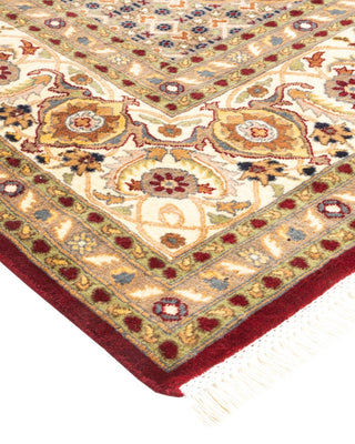 Traditional Mogul Red Wool Area Rug 8' 1" x 10' 5" - Solo Rugs
