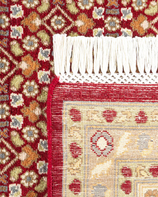 Traditional Mogul Red Wool Area Rug 8' 1" x 10' 5" - Solo Rugs