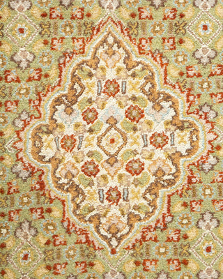 Traditional Mogul Black Wool Area Rug 9' 0" x 12' 4" - Solo Rugs
